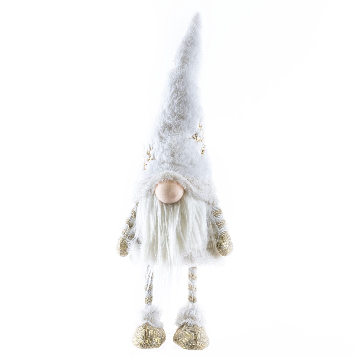 Gnome, Nabisco White &amp; Gold Spring Body 22"