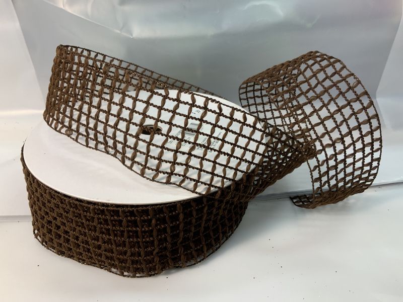 Ribbon, Doog Brown 2 3/8&quot; x25yd