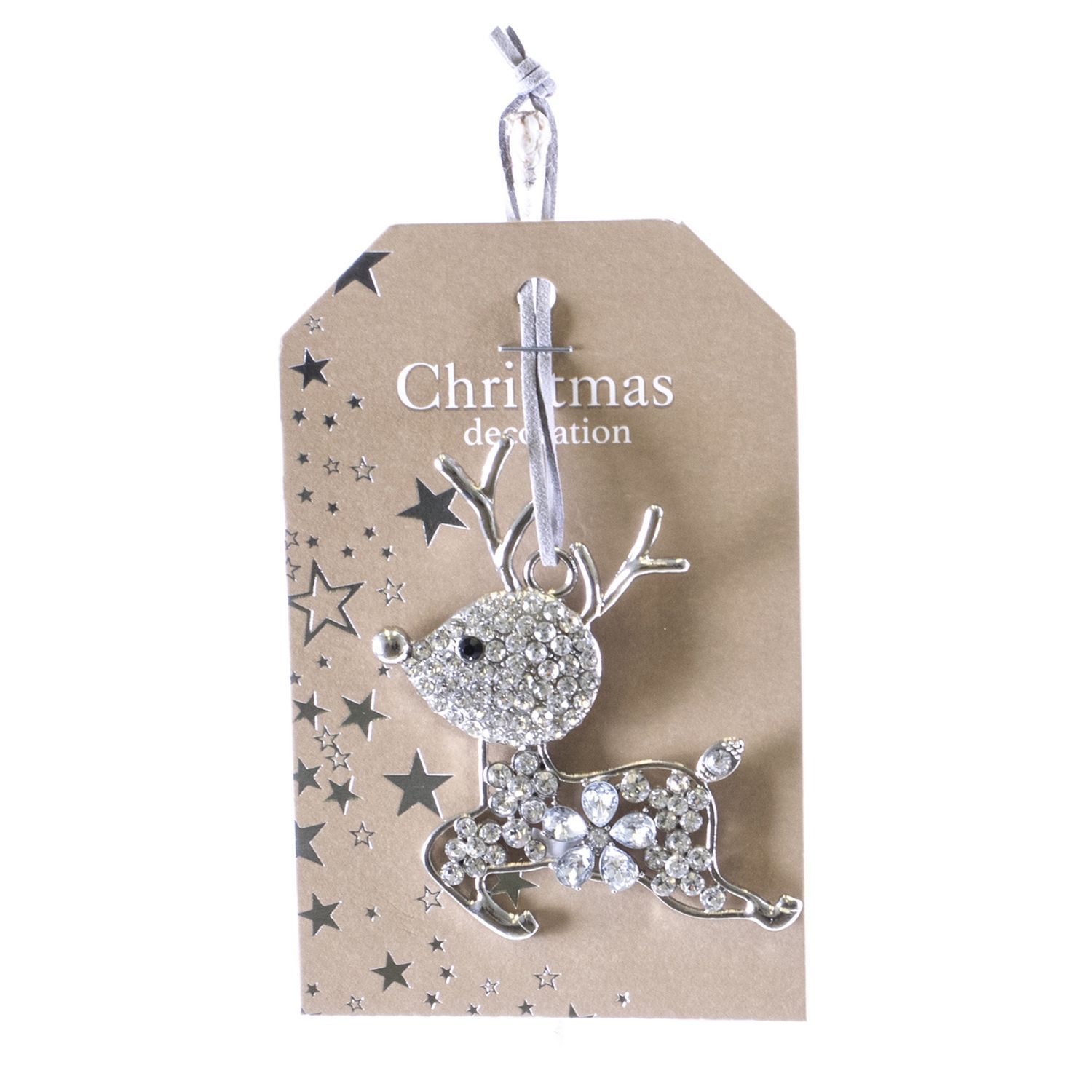 Ornament, Reindeer-Crystal crystal