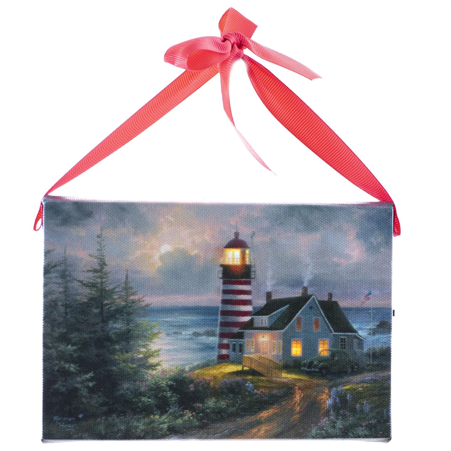 LED Canvas, Lighthouse hanging