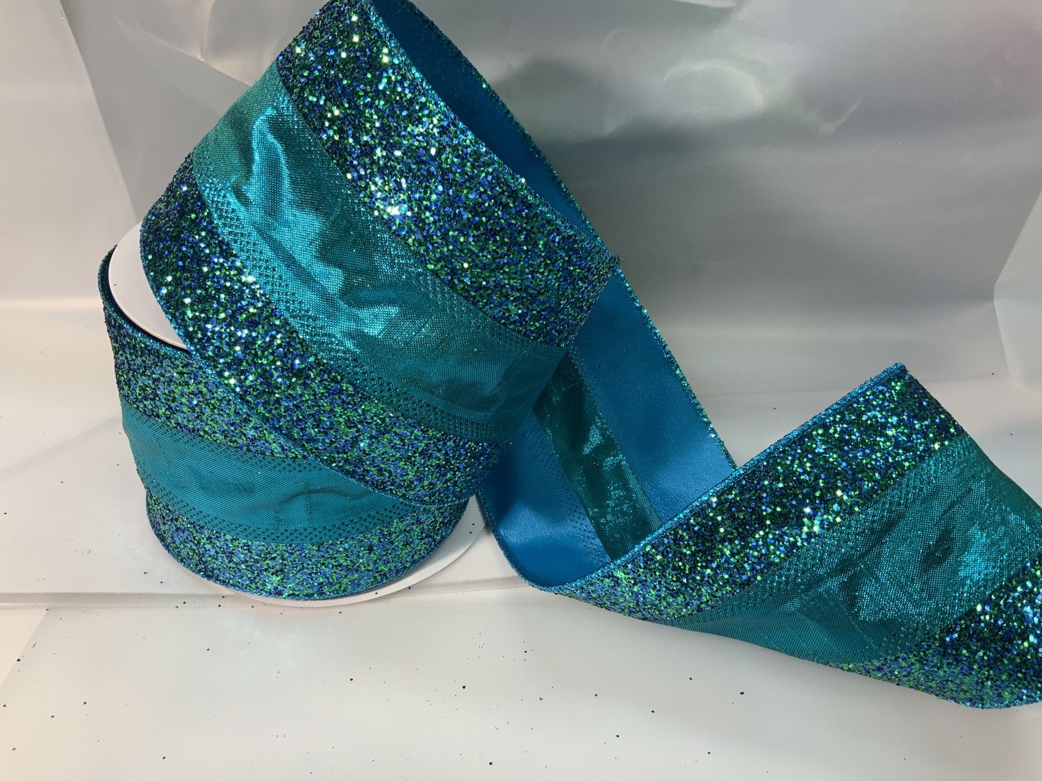 Ribbon, Peacock Blue 10yd Dupion