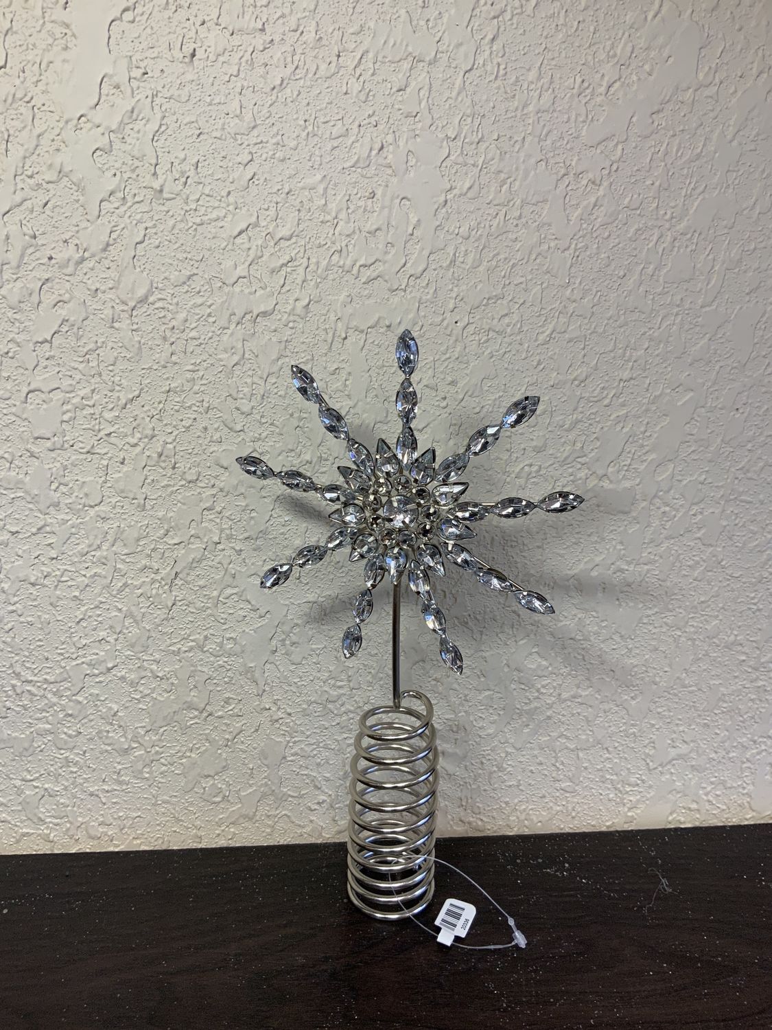 Tree Topper, Bejeweled Snowflak slvr/gld