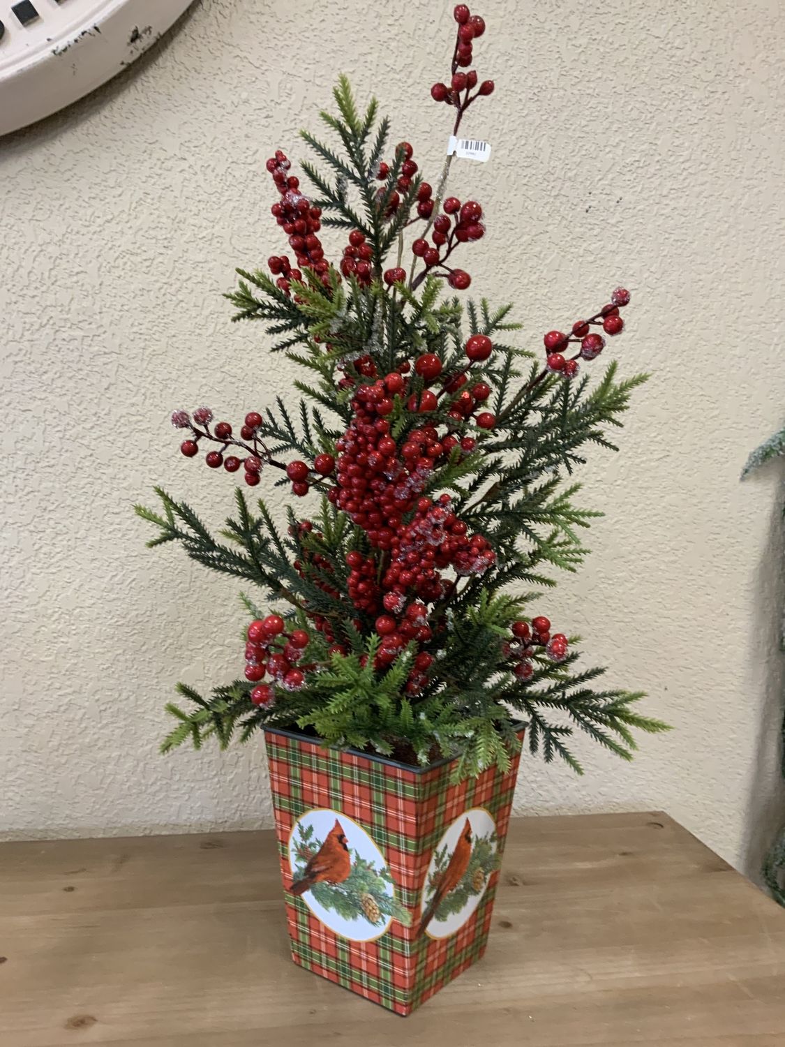 Spruce Tree, Frosted Berry 26" natural