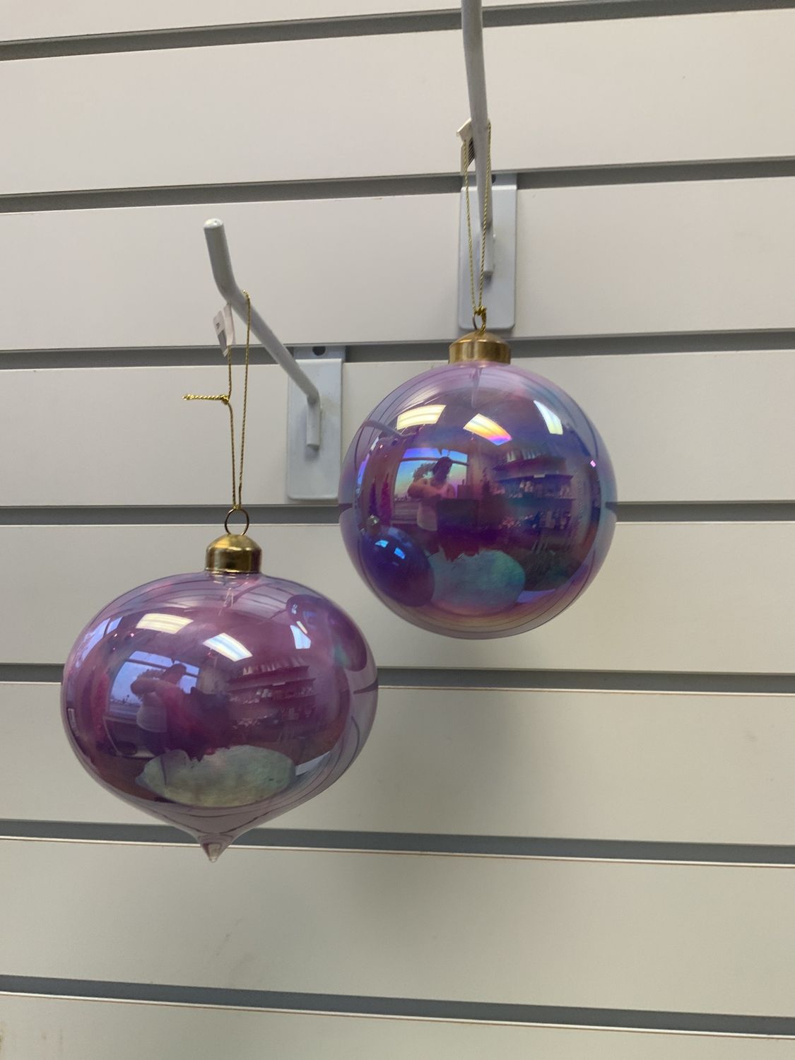 Ornaments, Opal Blue 2 asst