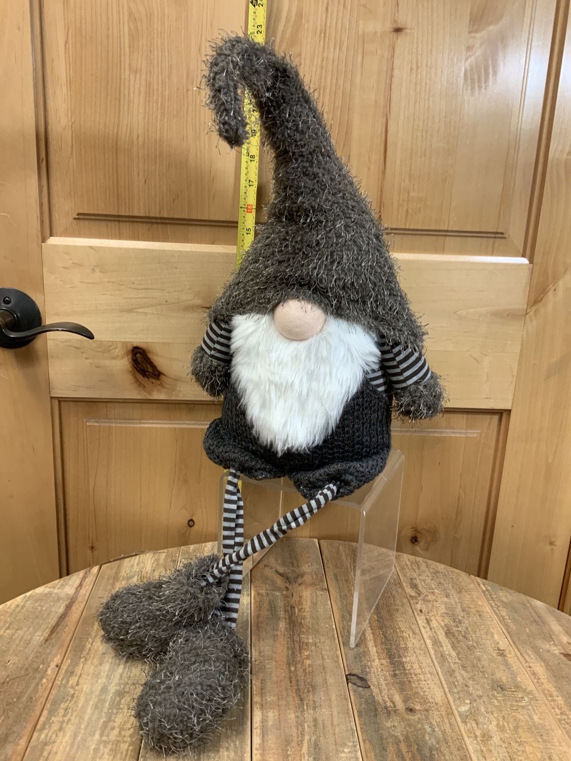 Gnome, Brown Stripe Legs 35" dangler