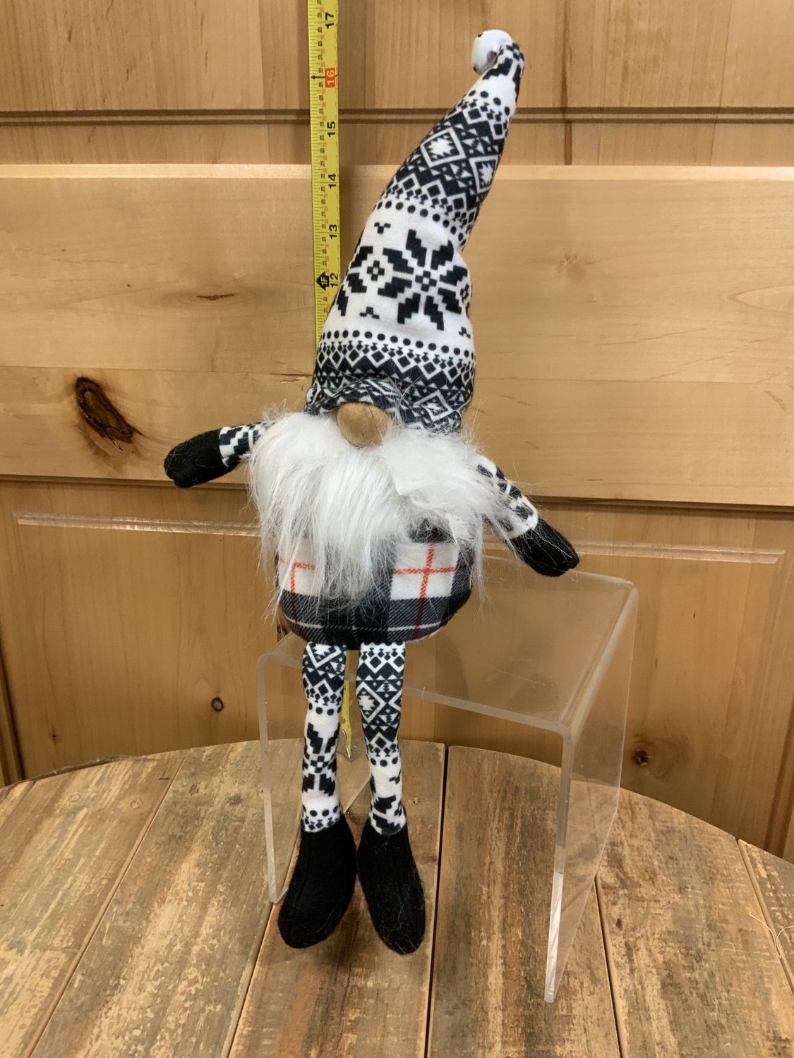 Gnome, 16" Danish Blk/Wht