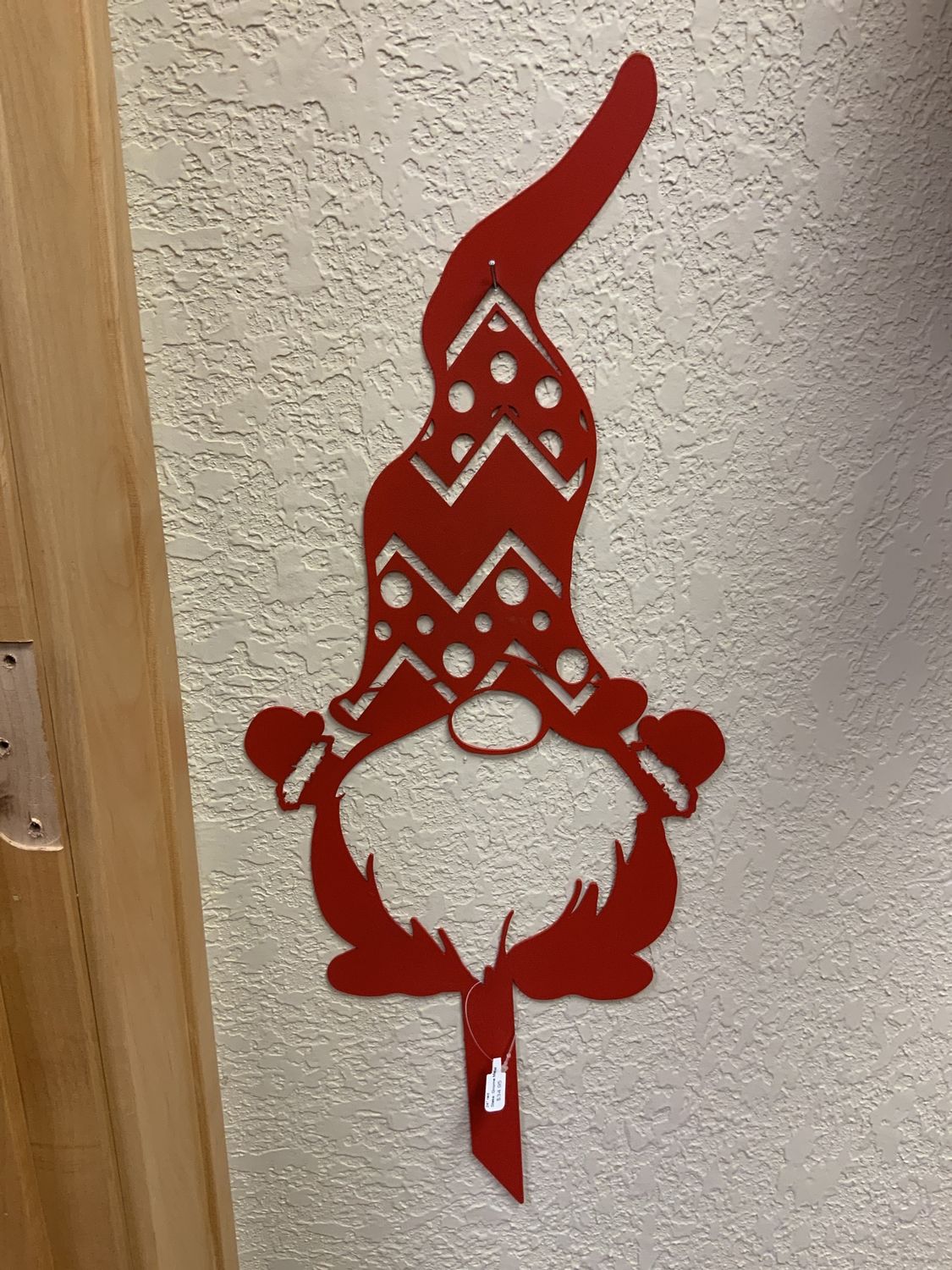 Stake, Gnome Metal Red 24" red