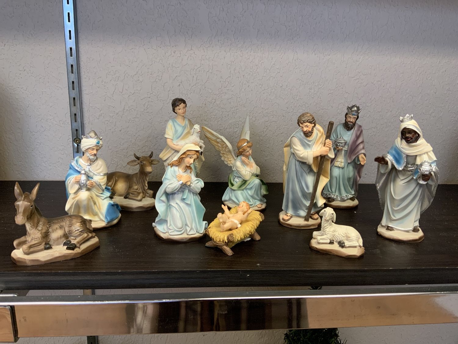 Nativity, 6&quot; Blue 11 pc set