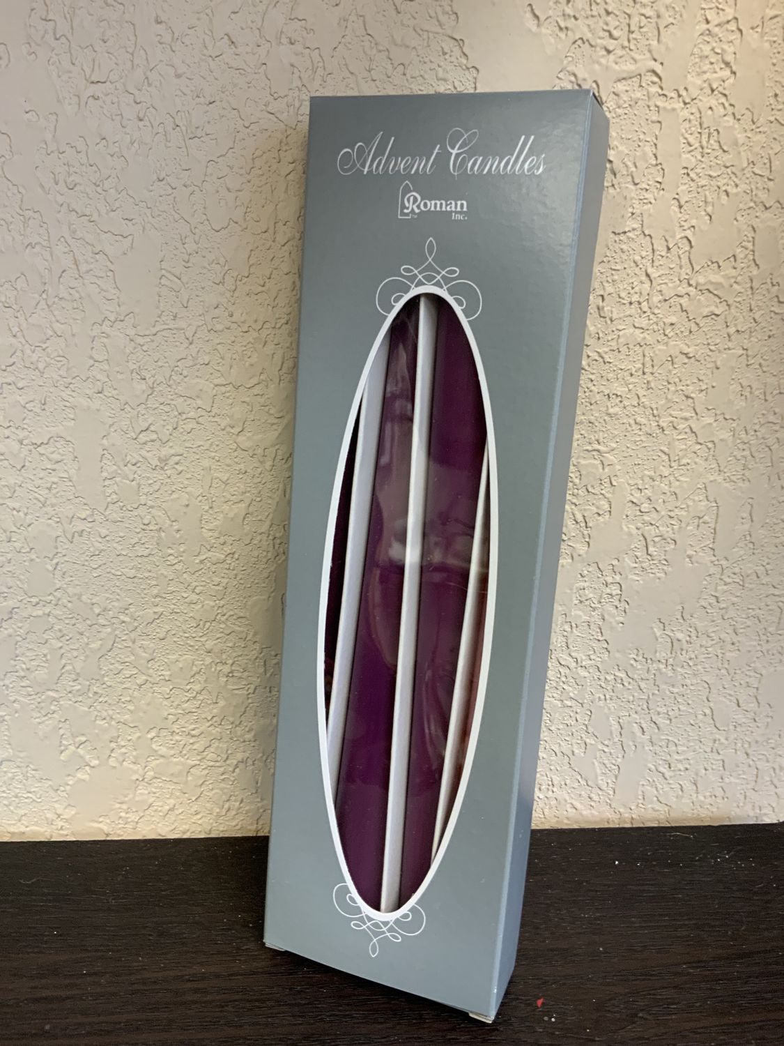ADVENT CANDLES, 10"H 4PC ST 4pc. 10"