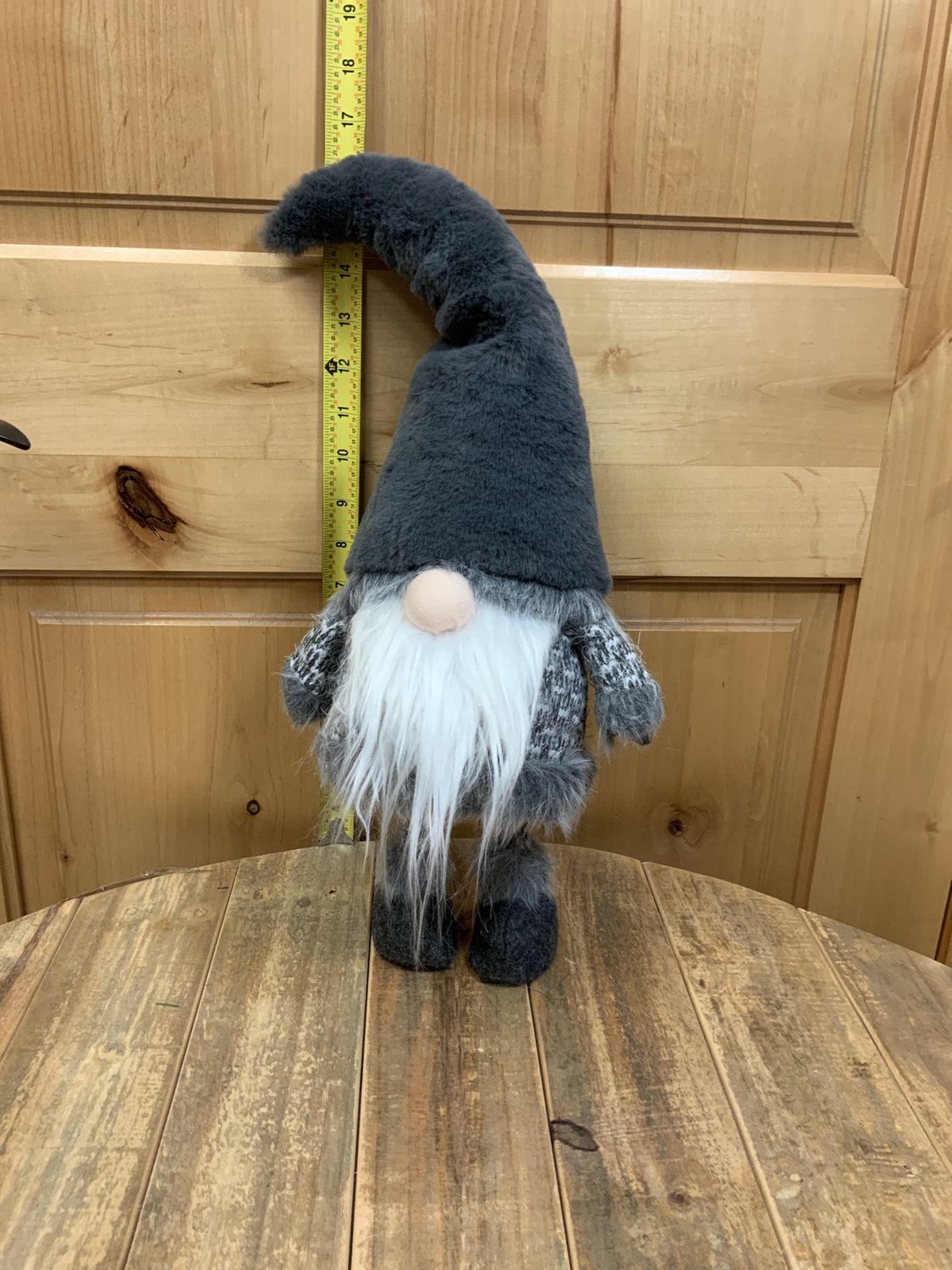 Gnome, Gray Wobble tufted boots