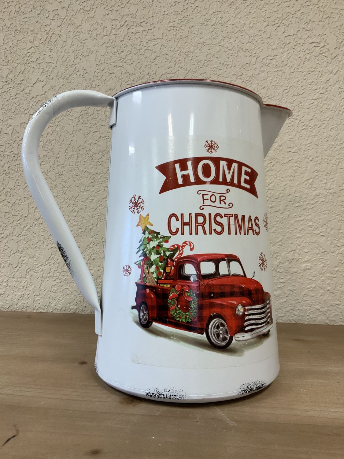 Pitcher,Holiday 10.5"