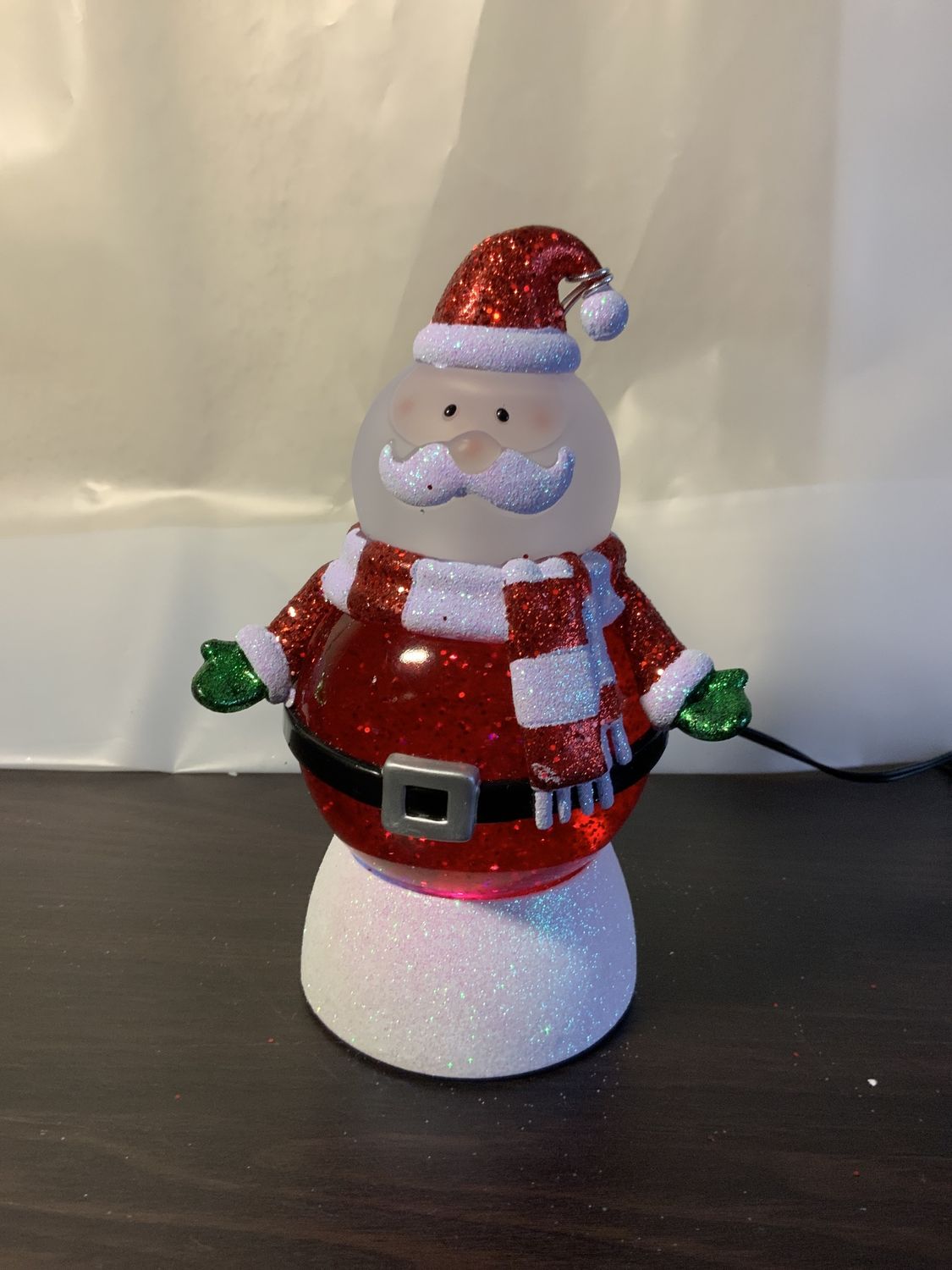 Snow Globe, Santa Swirl 7.5"