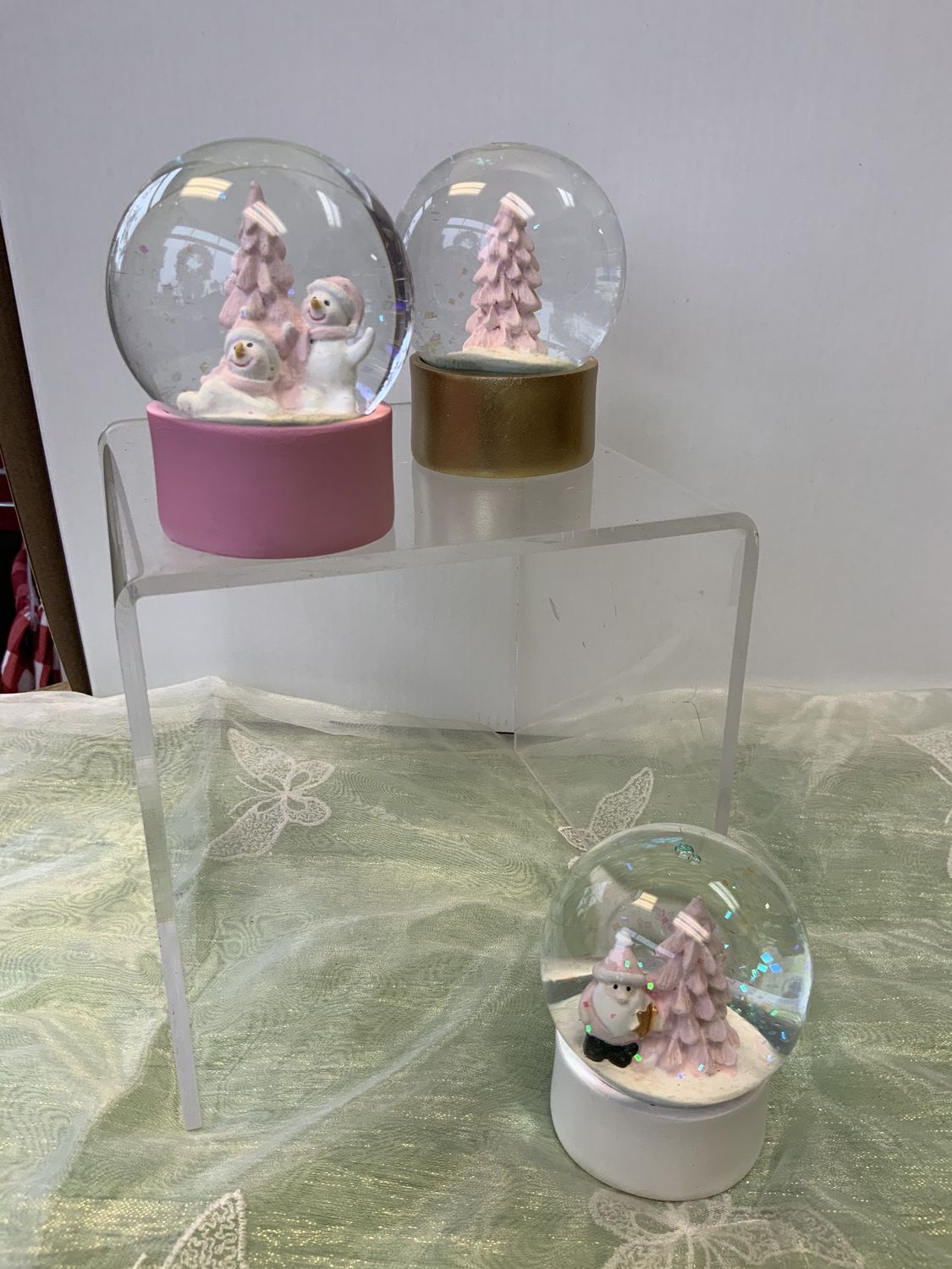 Snow Globe, Pastel Christmas mini 3 ass't