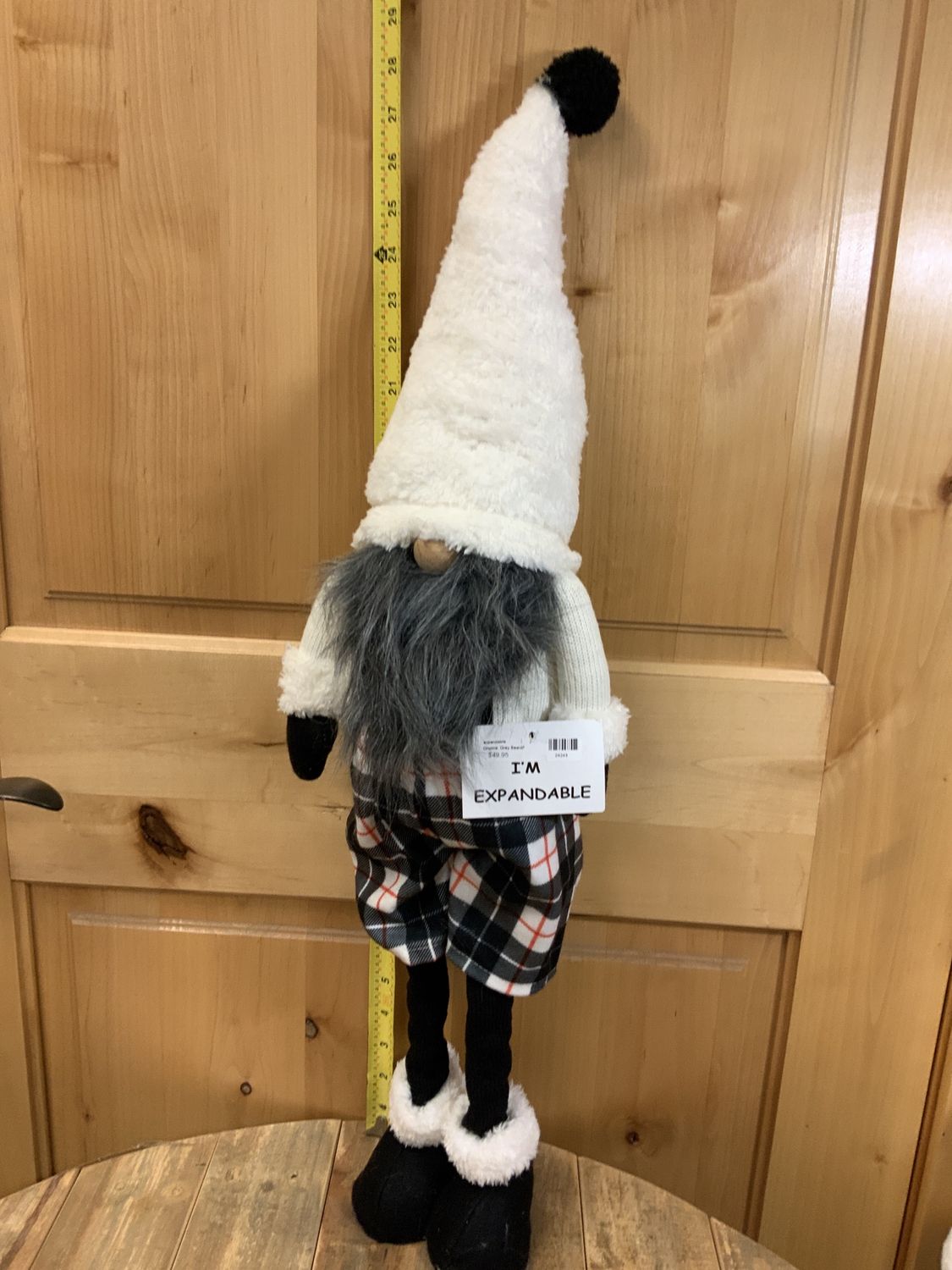 Gnome, Grey Beard/Wht Hat expandable