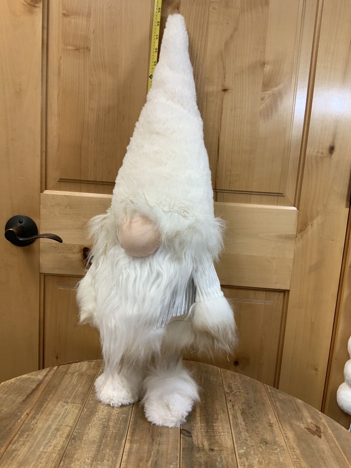 Gnome, Ivory Stripe Coat Bouncy
