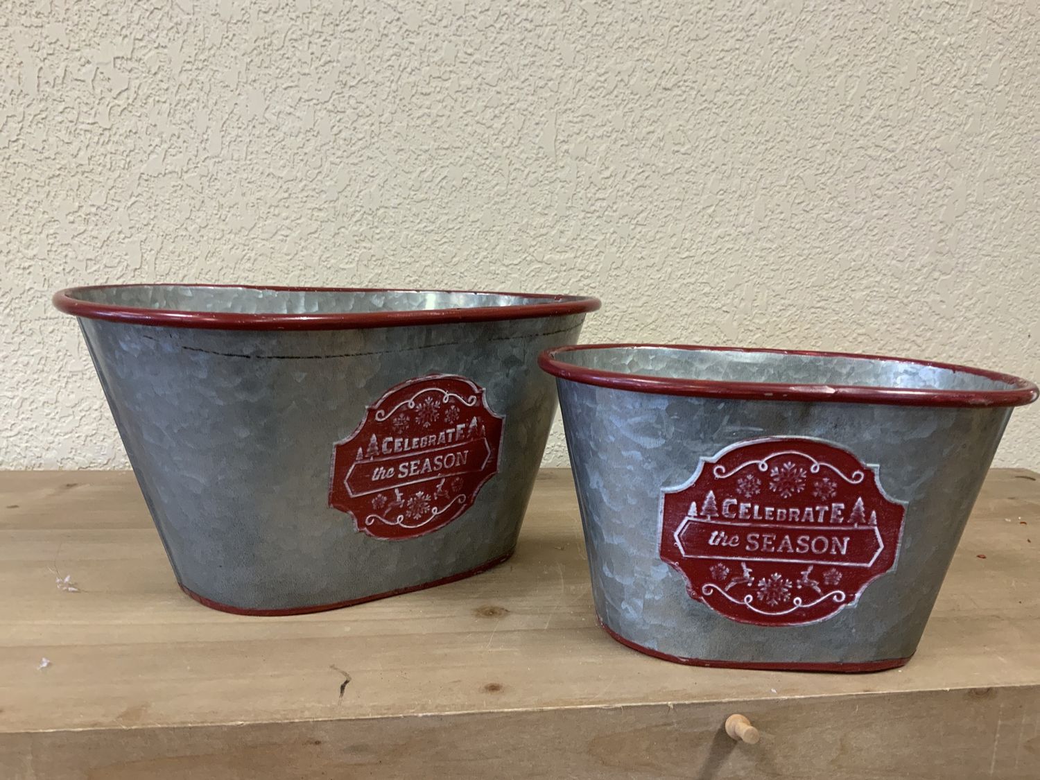 Pots Lrg (Set of 2) Red