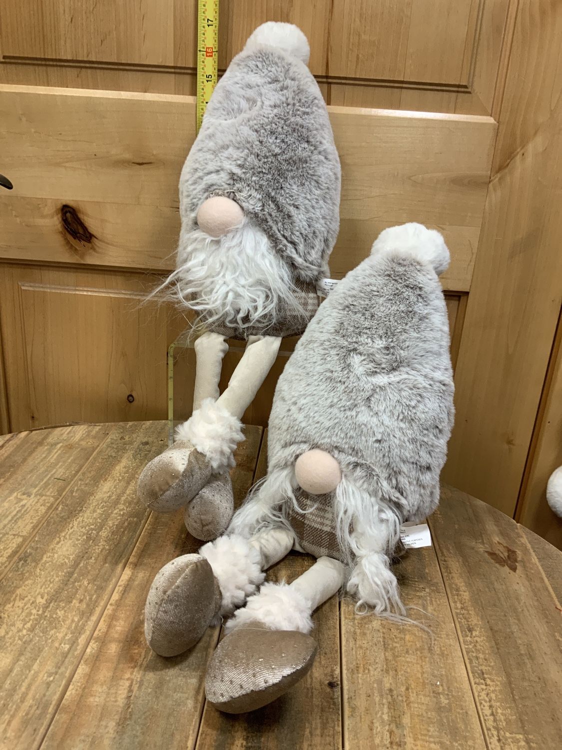 Gnome, Mr &amp; Mrs Fuzzy Brown 19"