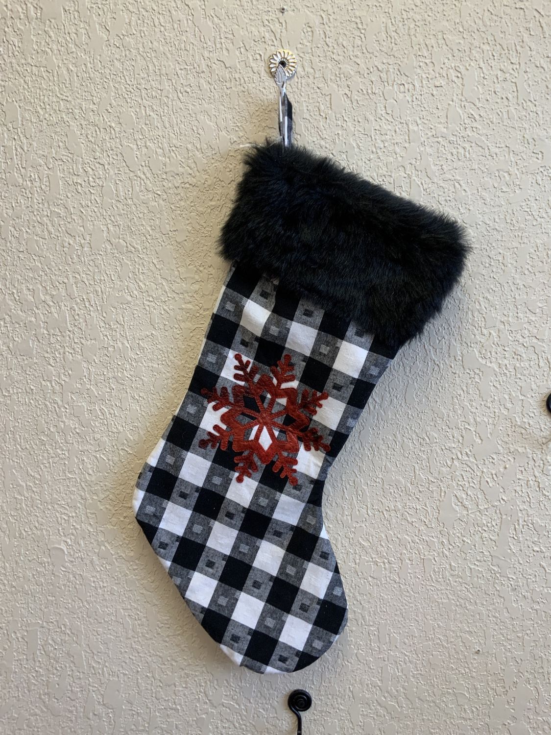 Stocking, Dotted Plaid deer