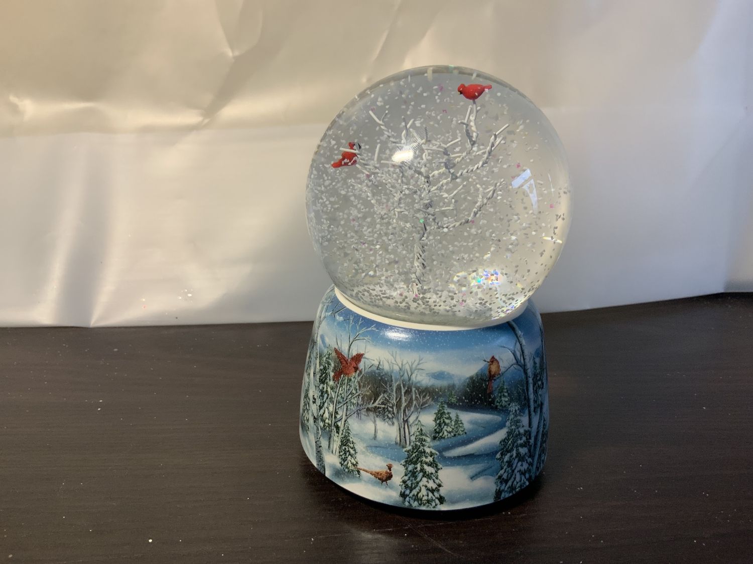 Snow Globe, Cardinal 5" musical