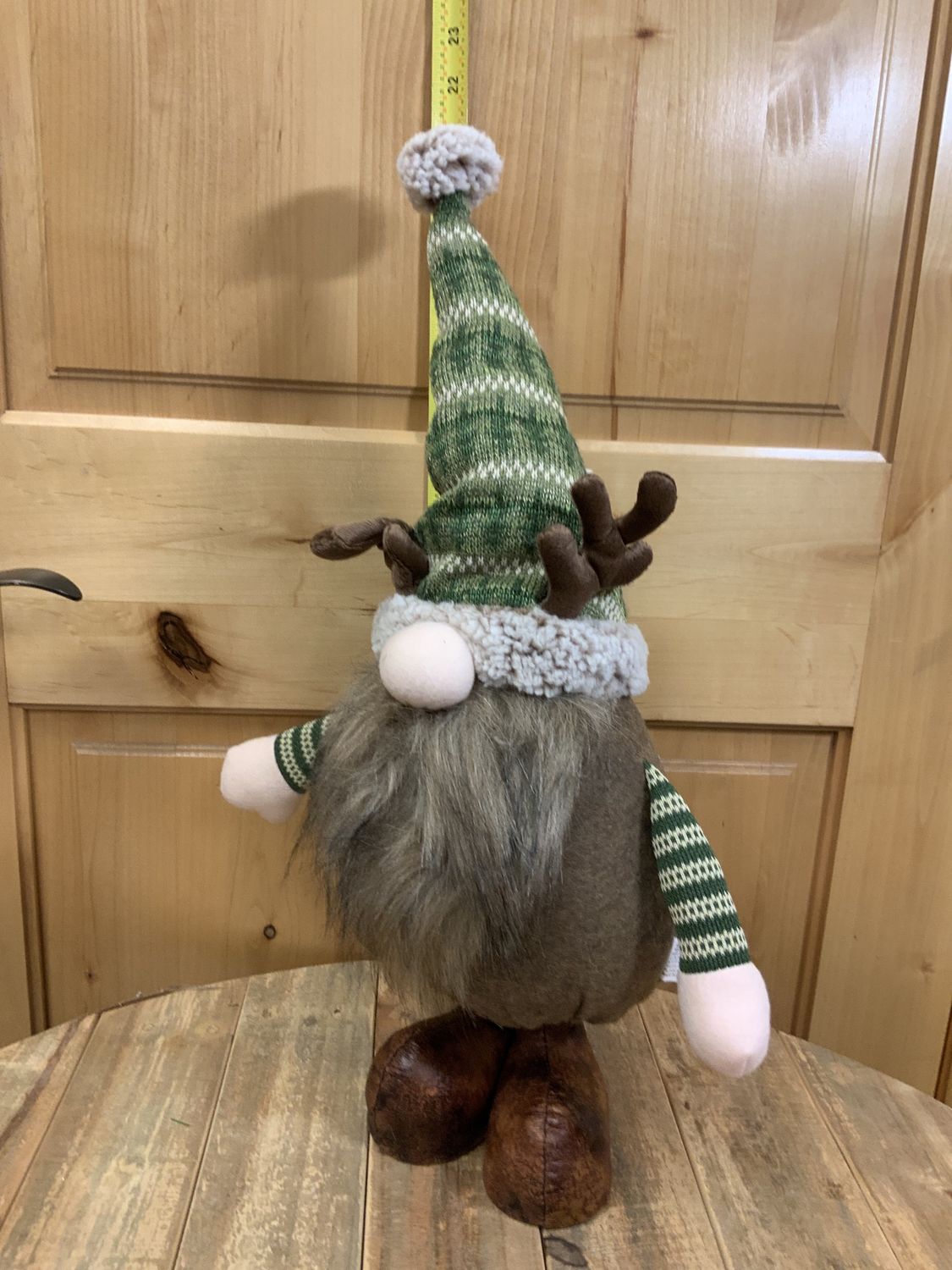 Gnome, Green Wooly/Antlers StndGrnHat