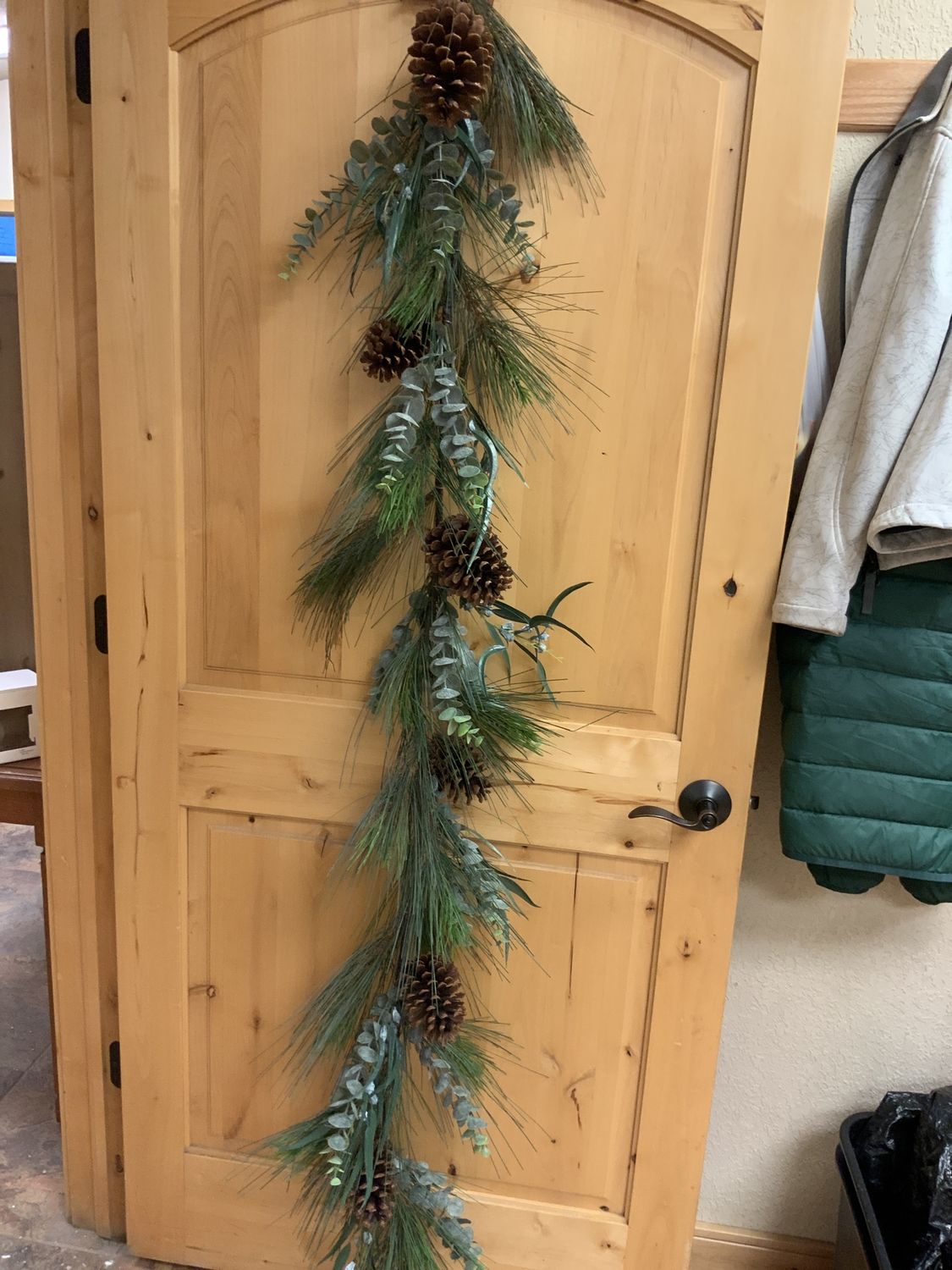 Garland, Eucalyptus Pine Cone 6' natural