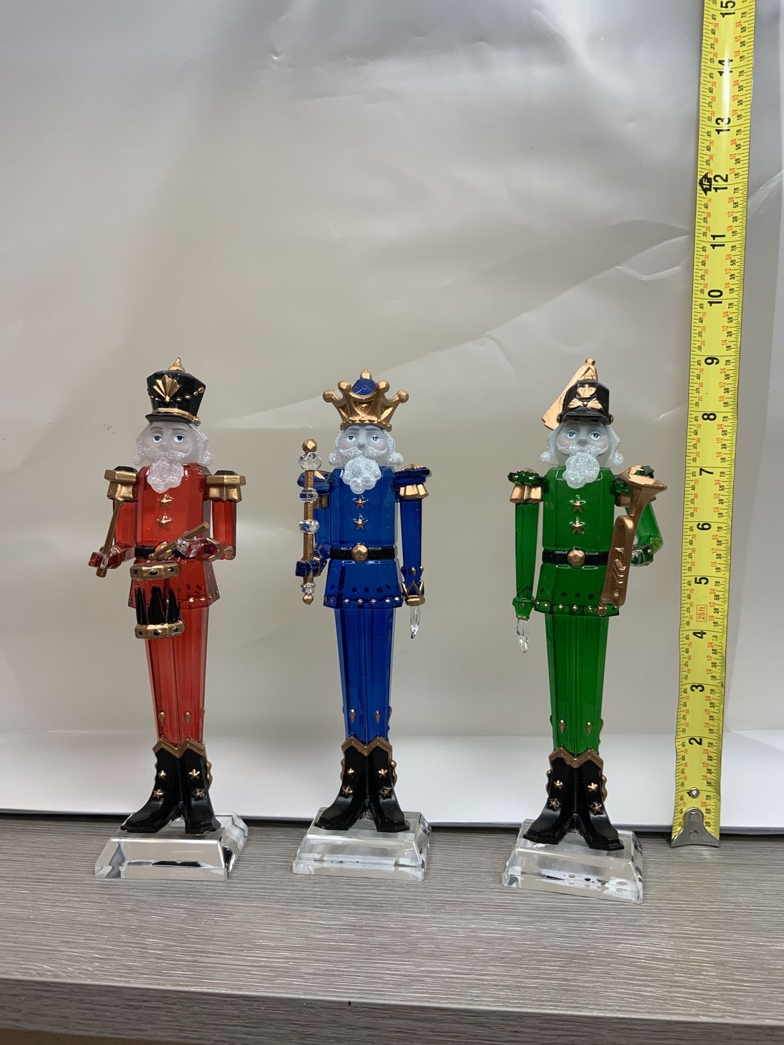 Nutcracker, Red/Grn/Blue 9" 3 asst