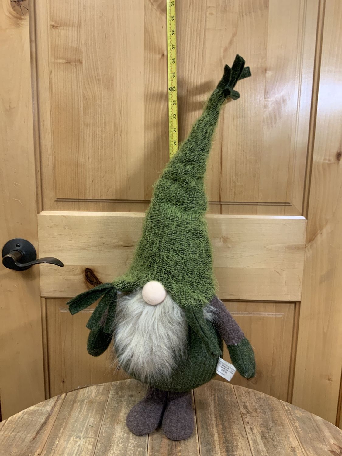 Gnome, Green Chenile Hat 24" brn arms