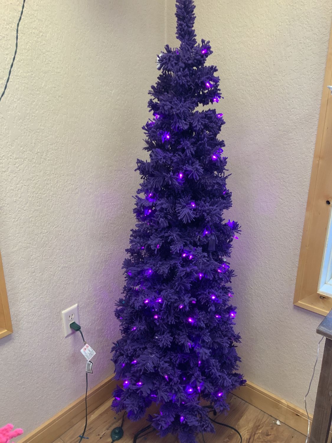 LED Tree, Purple Pencil 5.5&quot;x22 dura