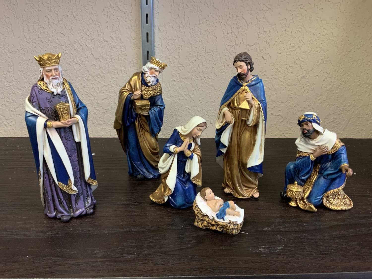 Nativity, Blue Robe 5" 6pc