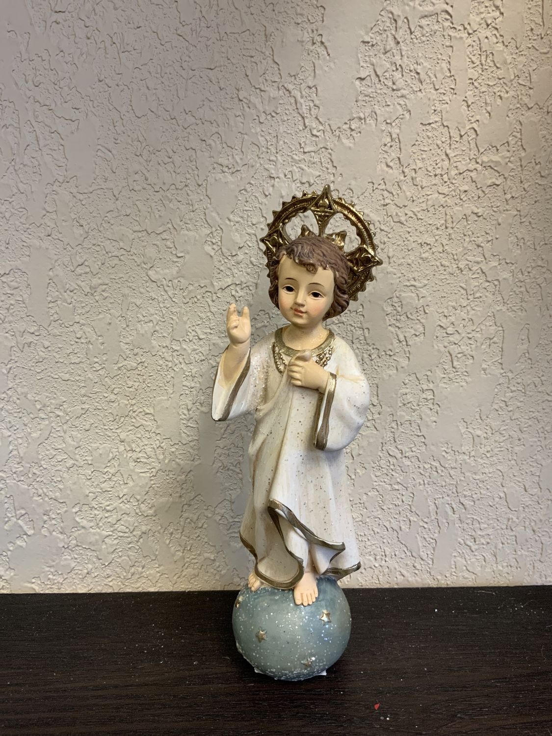 Figurine, Baby Jesus gold halo