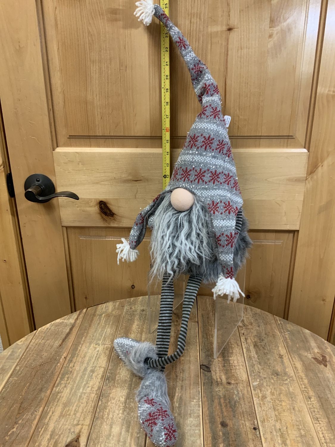 Gnome, Gray Nordic Hat 33" dngl lgs