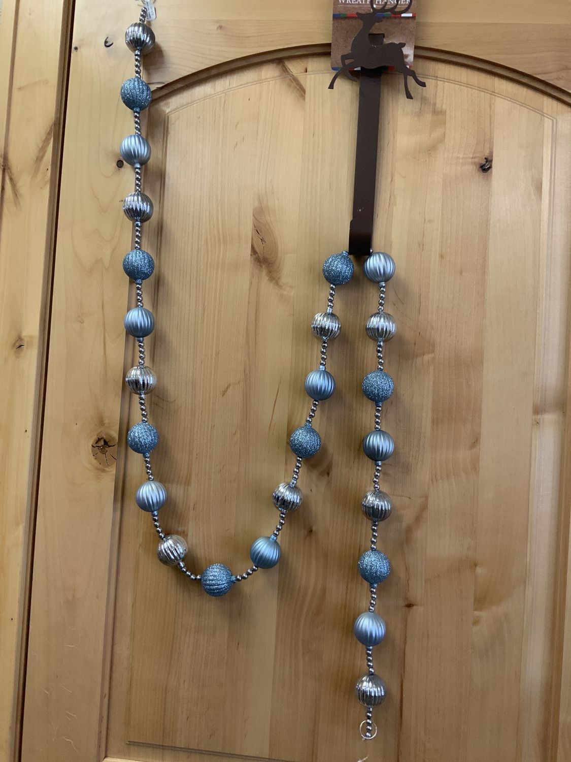 Garland, Ball Ornament 6' Periwinkl
