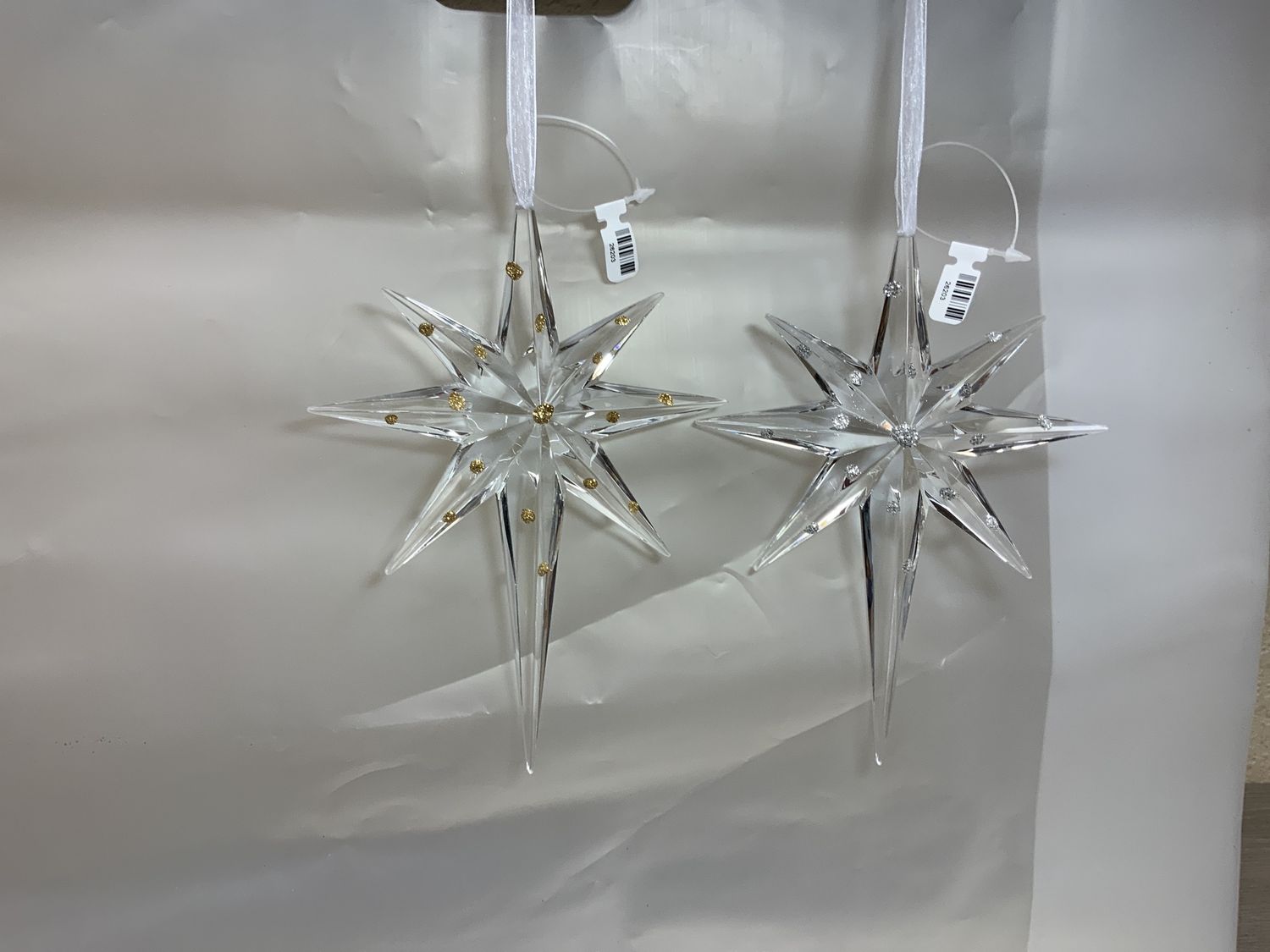 Ornament, Bethlehem Star gltter dots