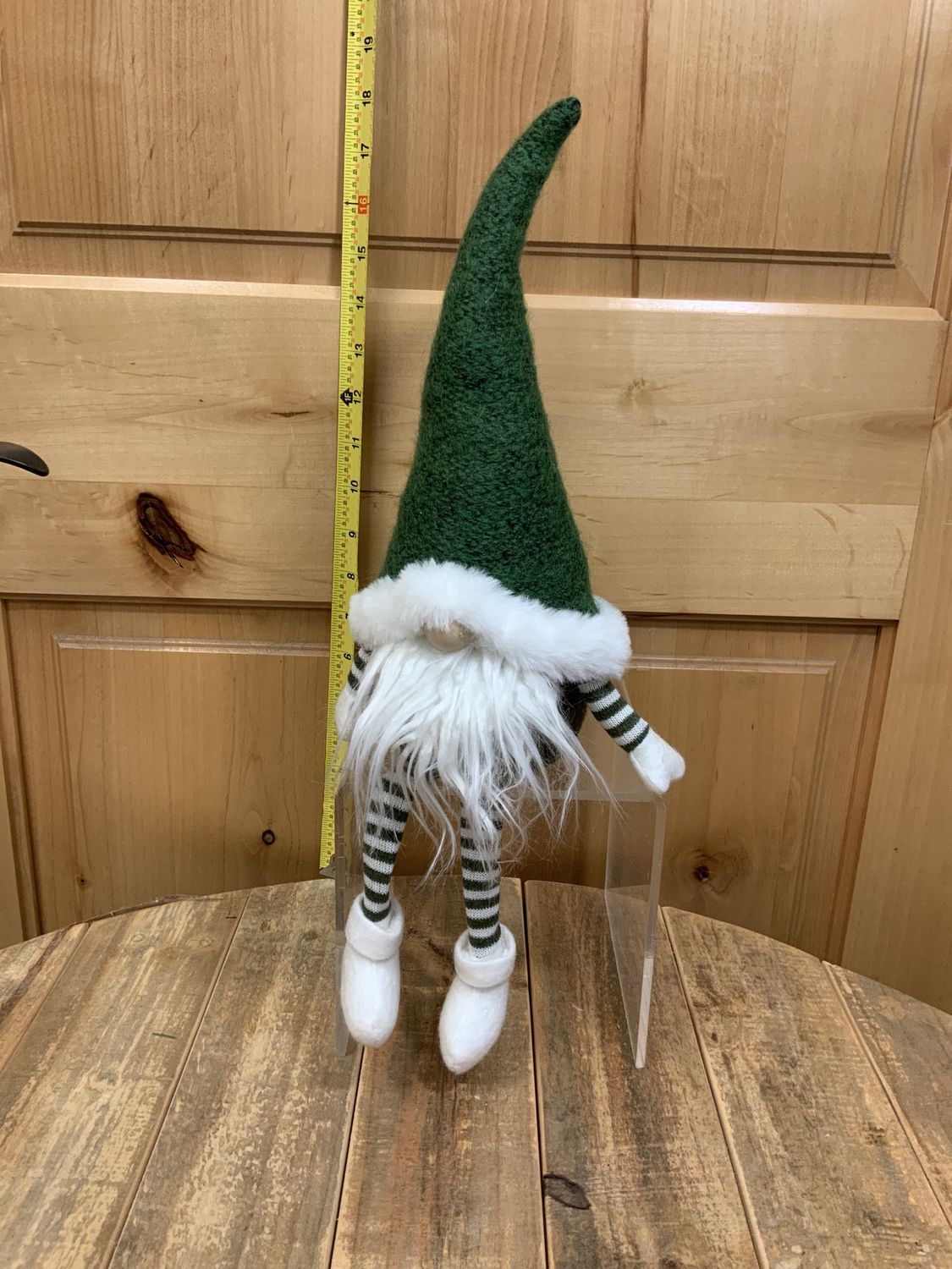 Gnome, Green w/Striped LegsArms 16" sitting