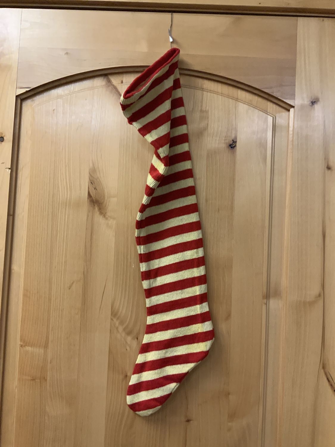 Stocking, Stripe Sock Red&amp;White