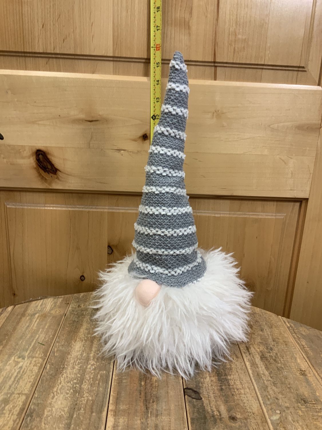 Gnome, Light Up Nose gray stripe