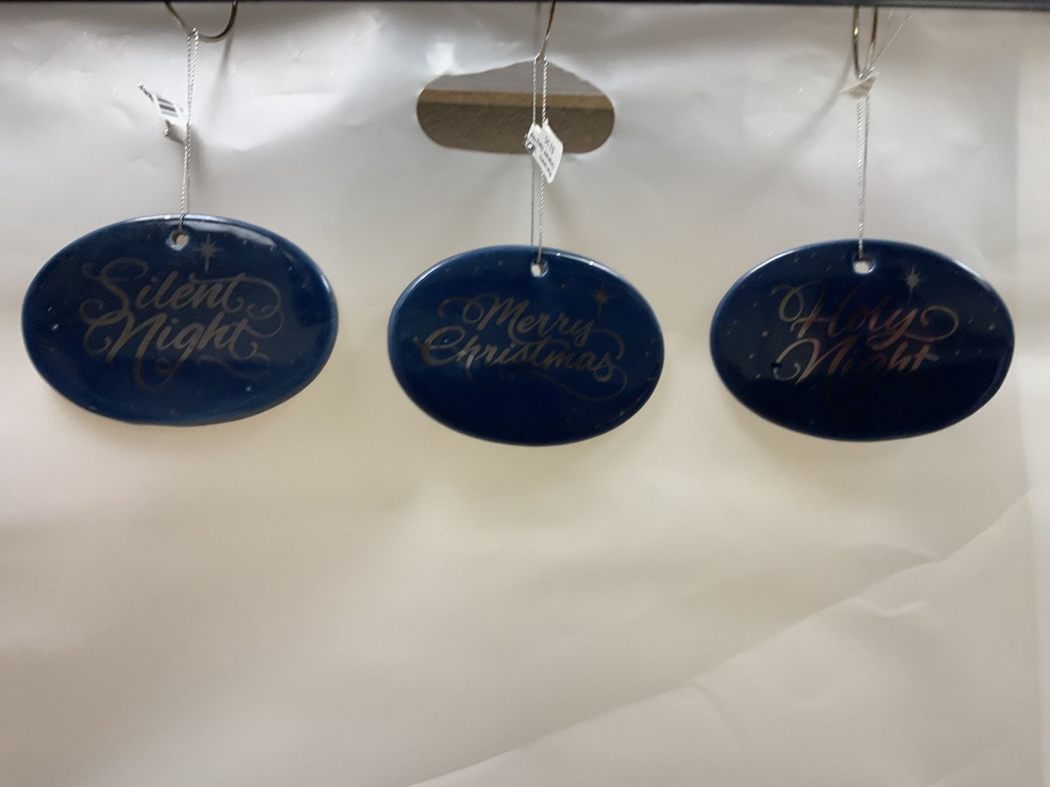 Ornament, Starry Night Blue ceramc