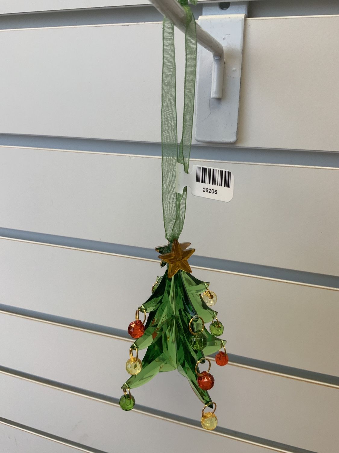 Ornament, Xmas Tree crystal acrylic