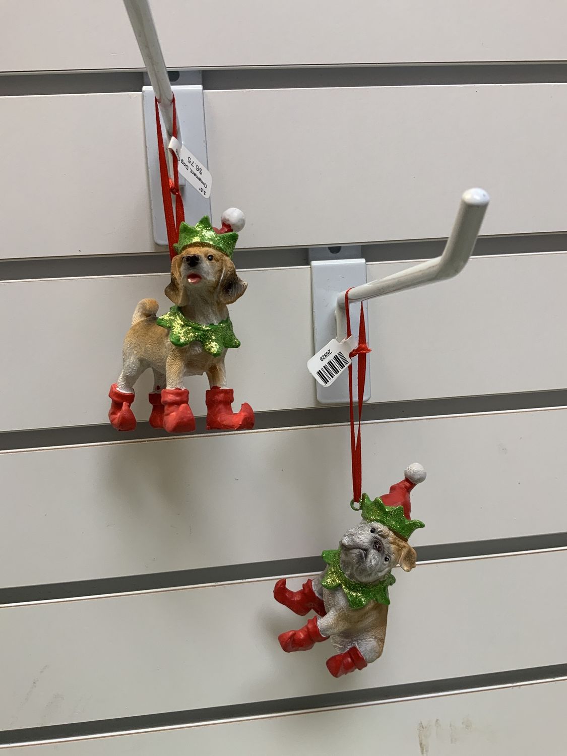 Ornament, Dog Christmas 3.5"