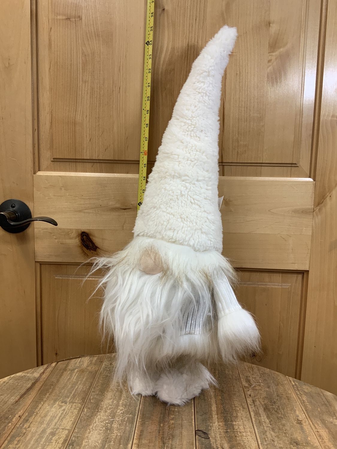 Gnome, White Corduroy Hat/Boots spring
