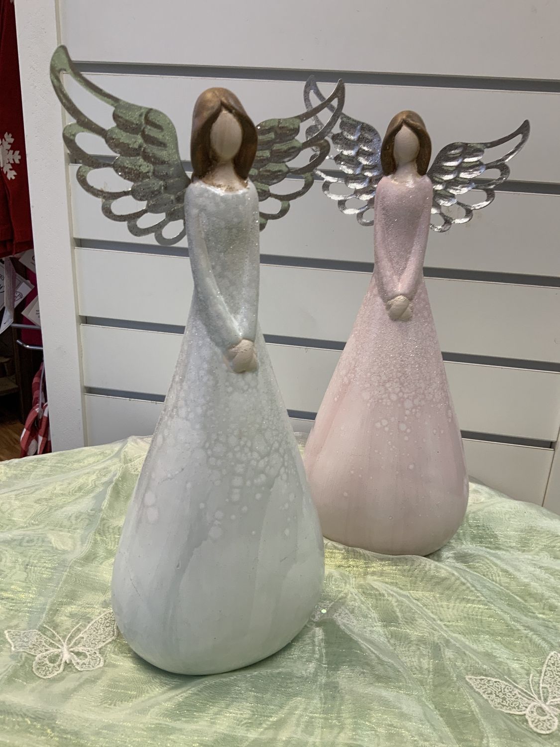 Angel, LaVieEn Rose 12" Wht/Slv