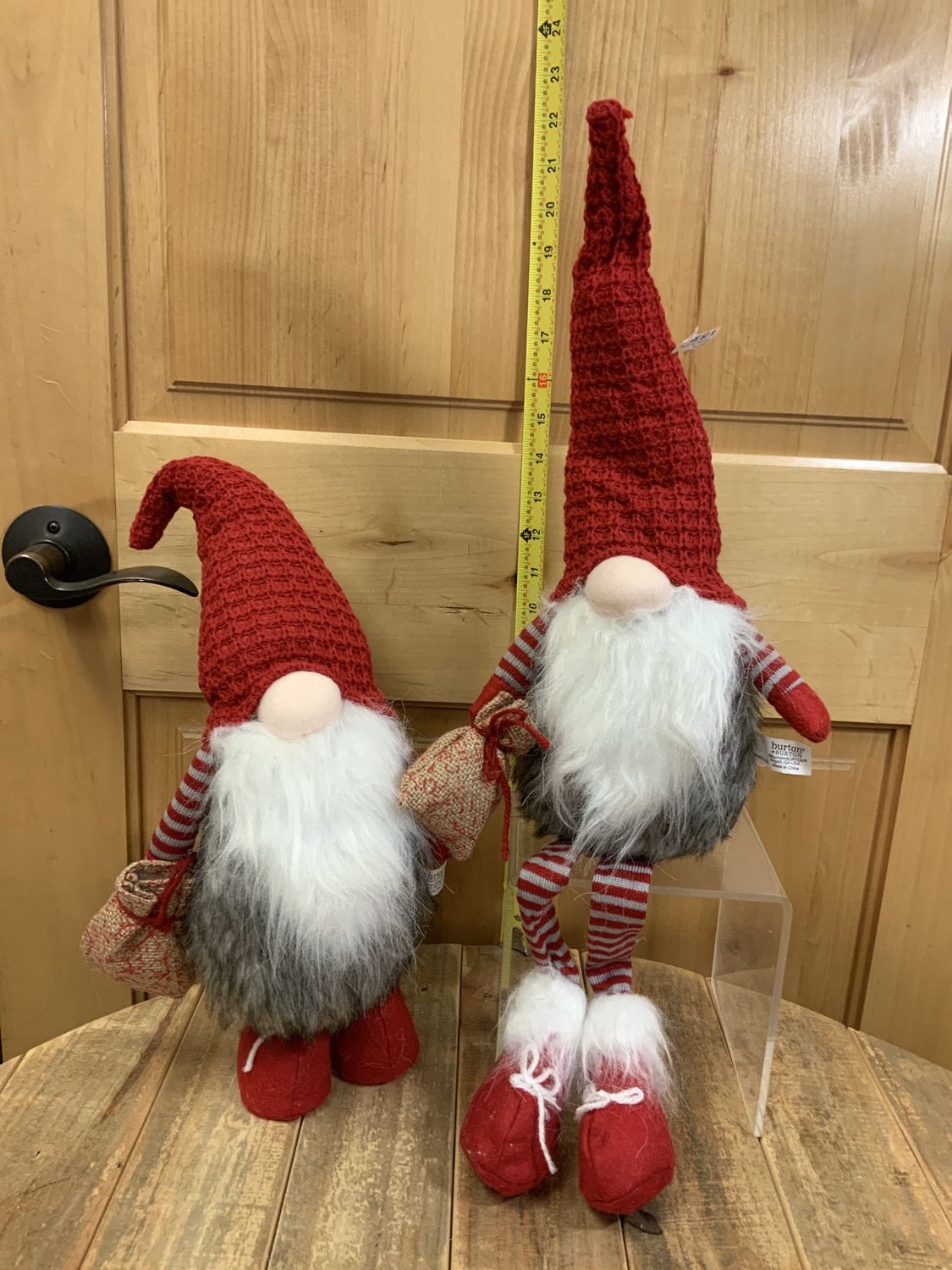 Gnomes, Fur &amp; Red Knit Cap 4 ass't sz