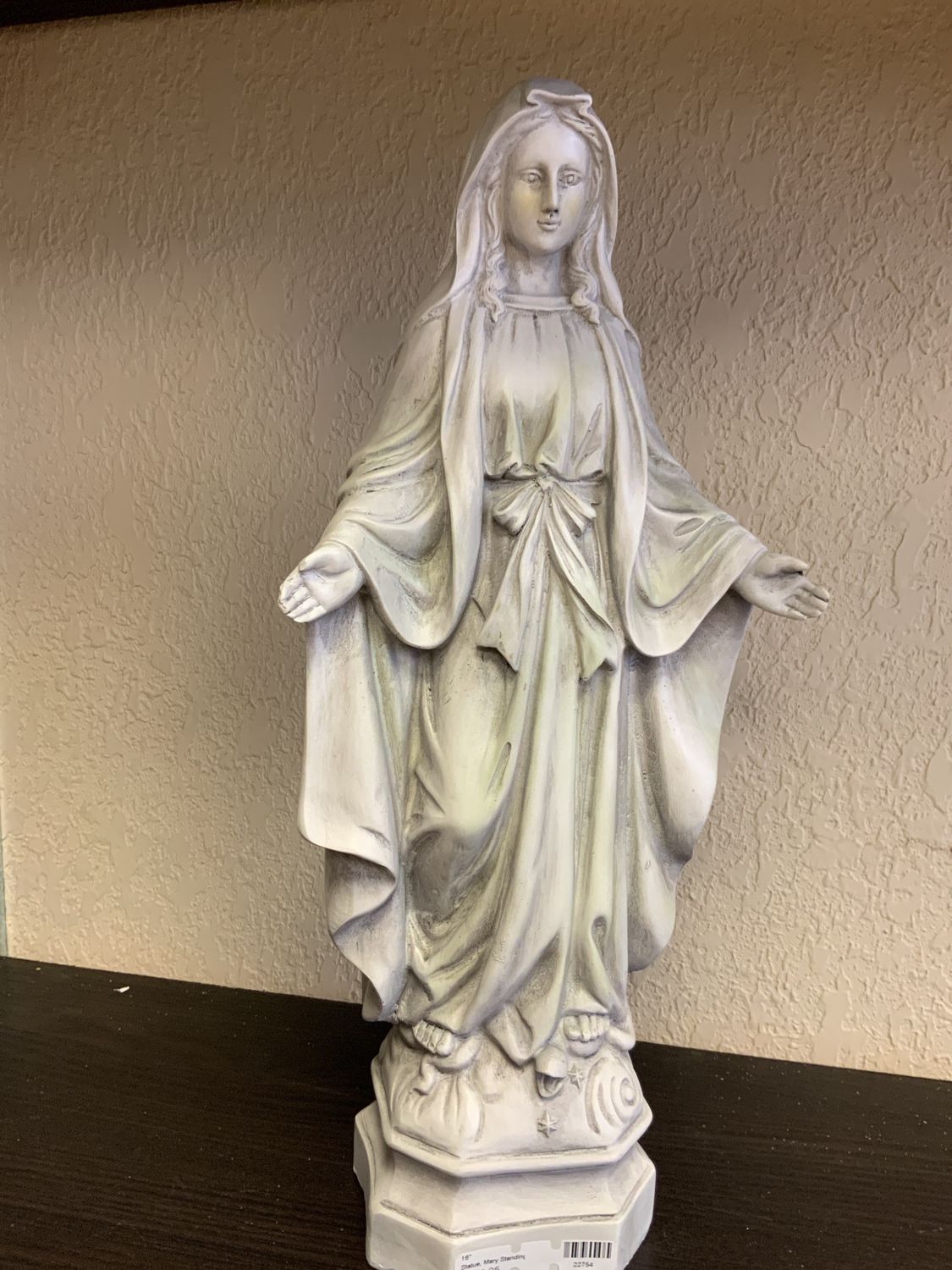 Statue, Mary Standing on Snake 16"