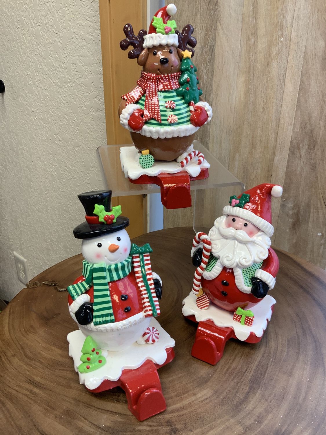 Stocking Holder, Clay Dough 3 Asst