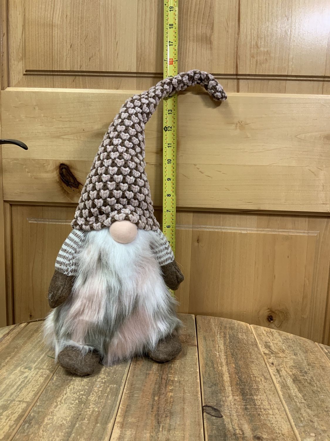 Gnome, Chenille Knit Hat Boy Pink
