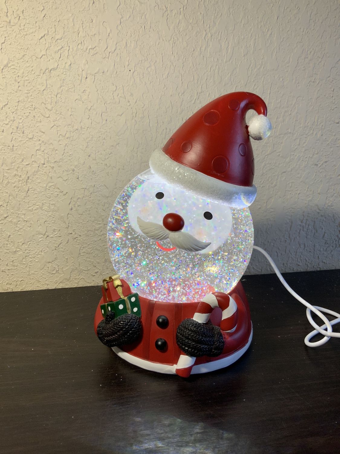 Snow Globe, Santa Head LED