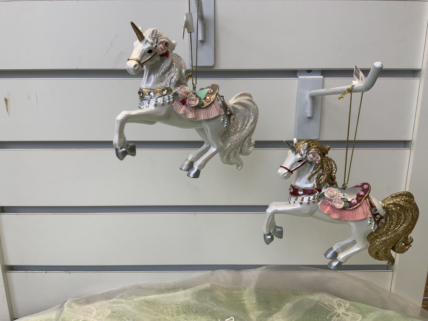 Ornament, Fancy Unicorn 4" Pastel