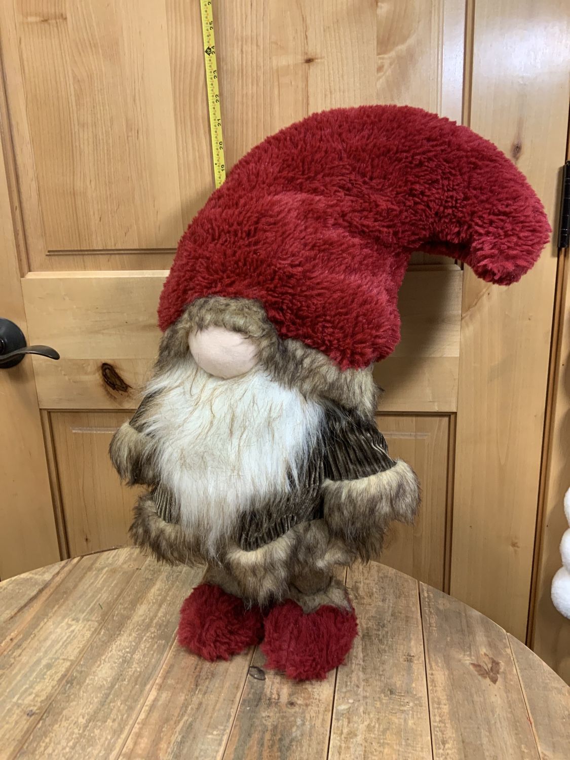 Gnome, Brown Corduroy stnd spring