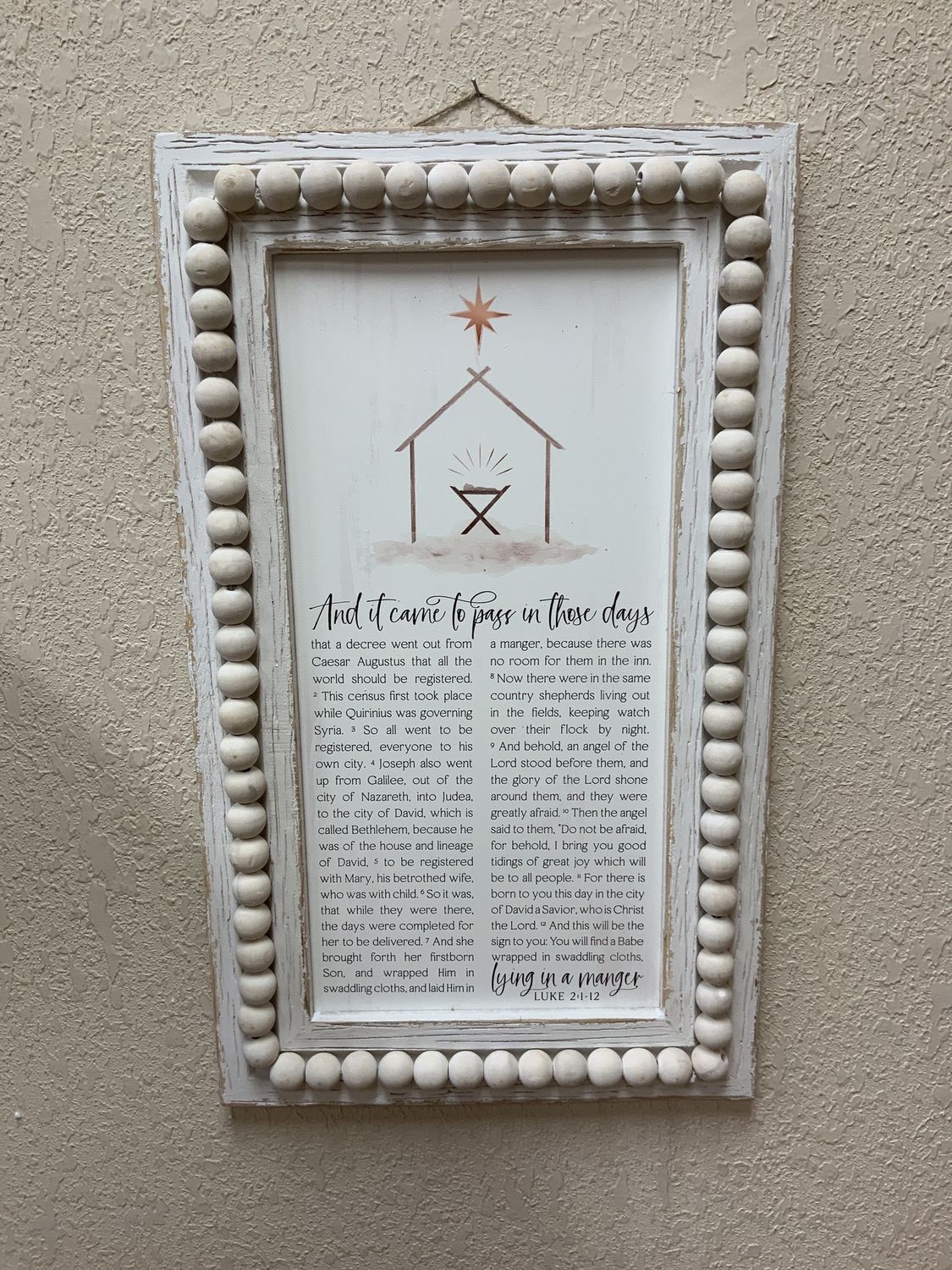 Plaque, Luke 2 Verse 14x24