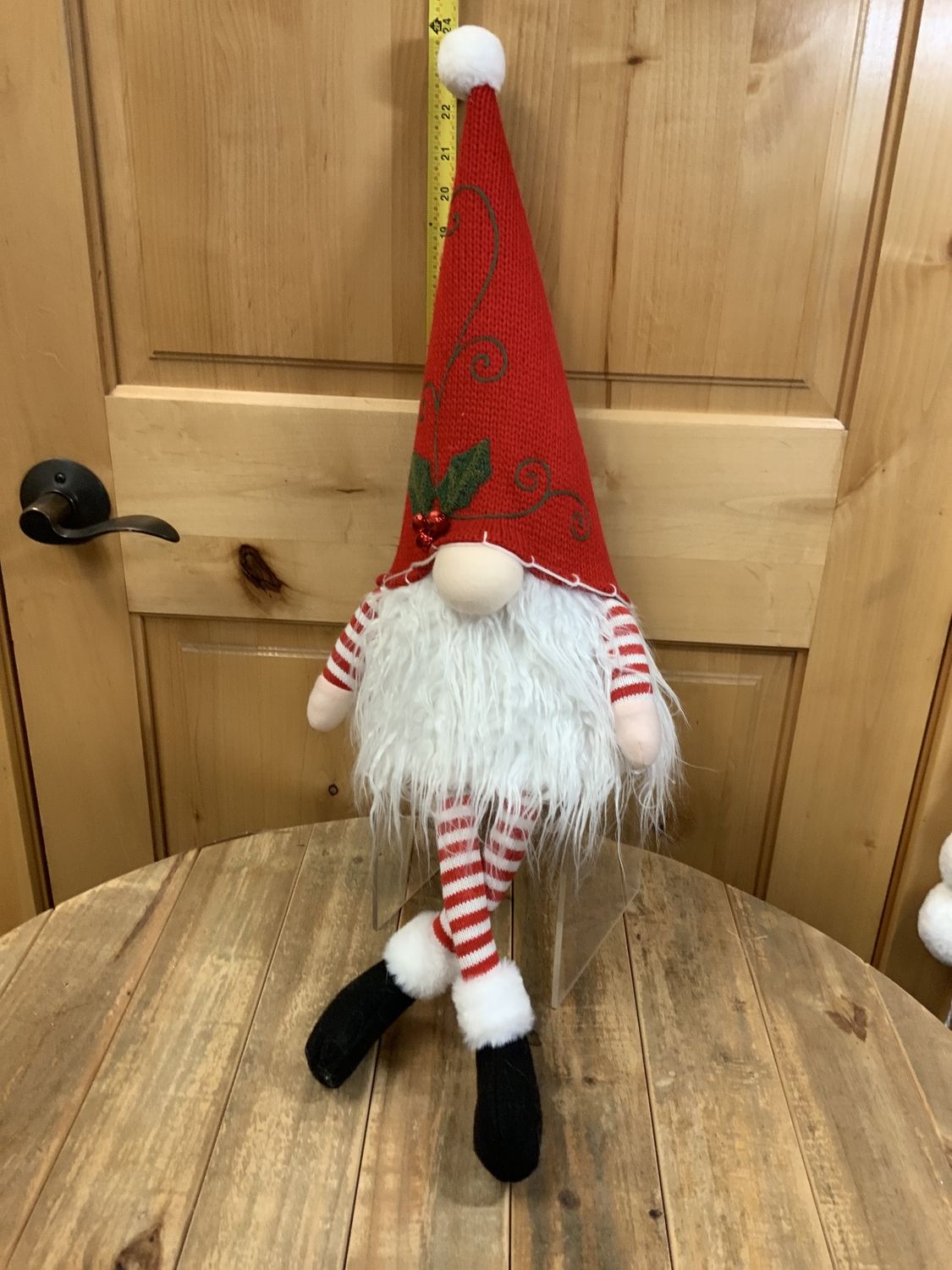 Tree Topper, Gnome Holly&amp;Bells 18"